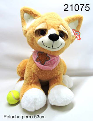 Imagen de PELUCHE PERRO SENTADO MARRON 53CM 3.24